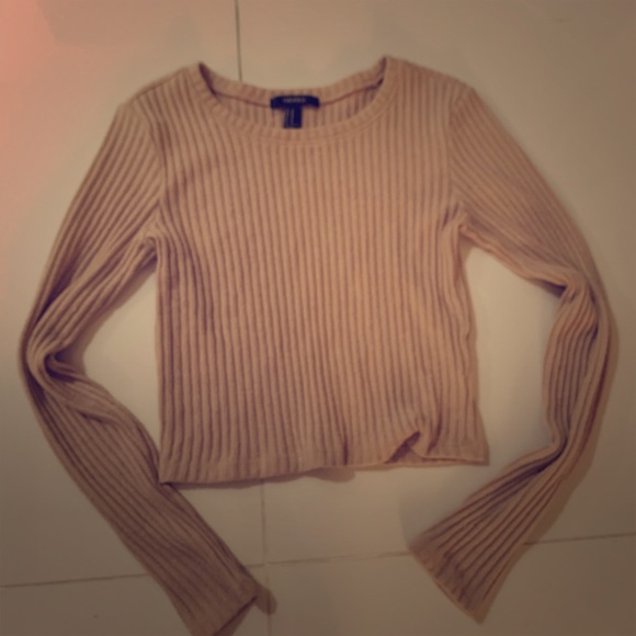 Forever 21 Tops - Sweater top beige Forever 21 Tops - Sweater top beige